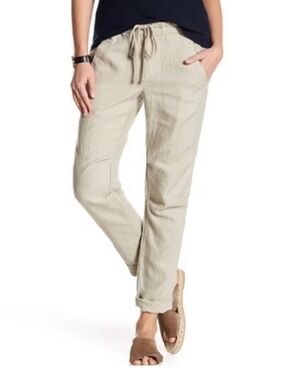 Standard James Perse Oatmeal
Women's Relaxed Pull On Linen Pants